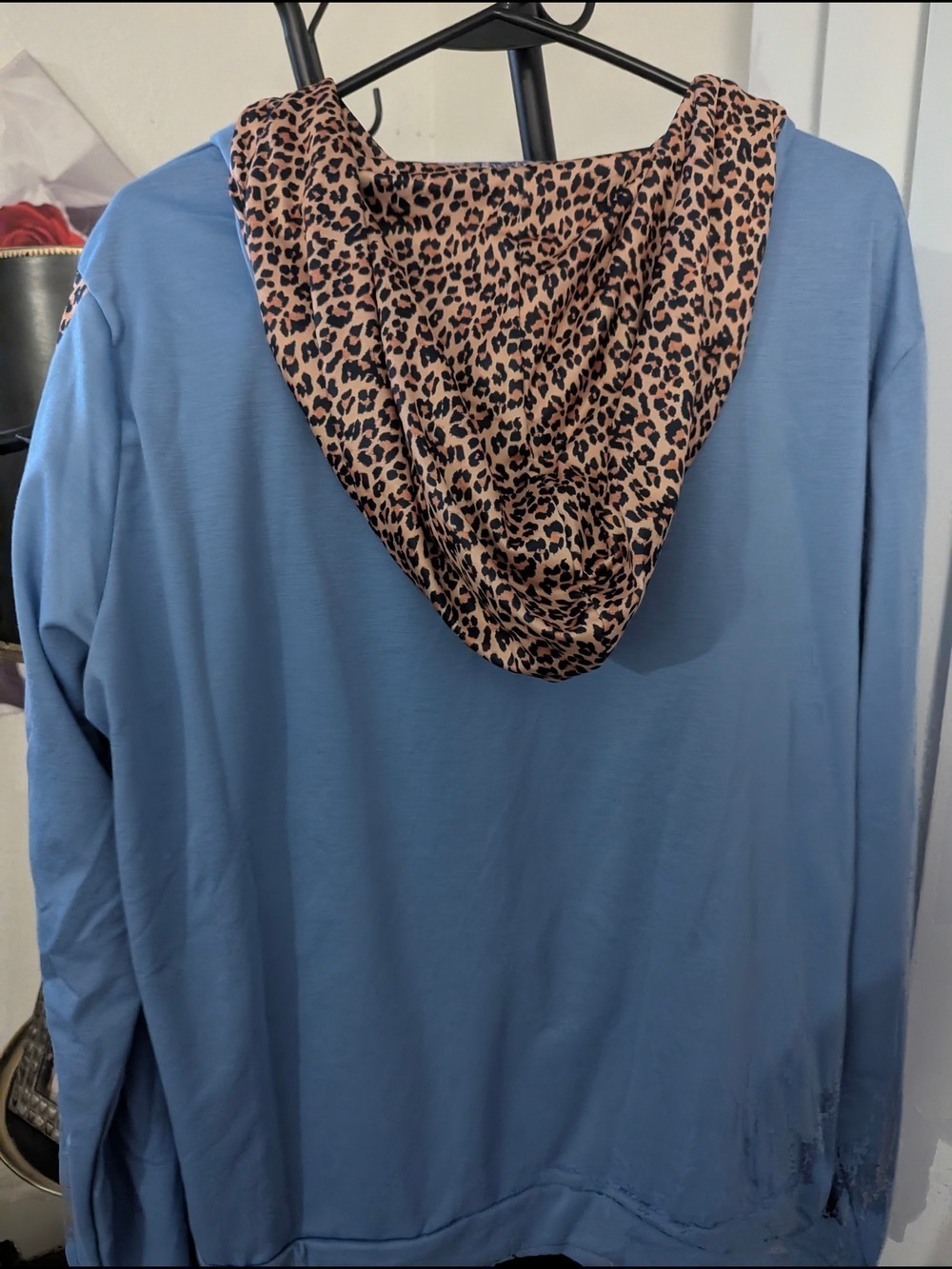 Light Blue Tracksuit Set Leopard Print Hoodie & Joggers 4XL. NWOT - Picture 9 of 16